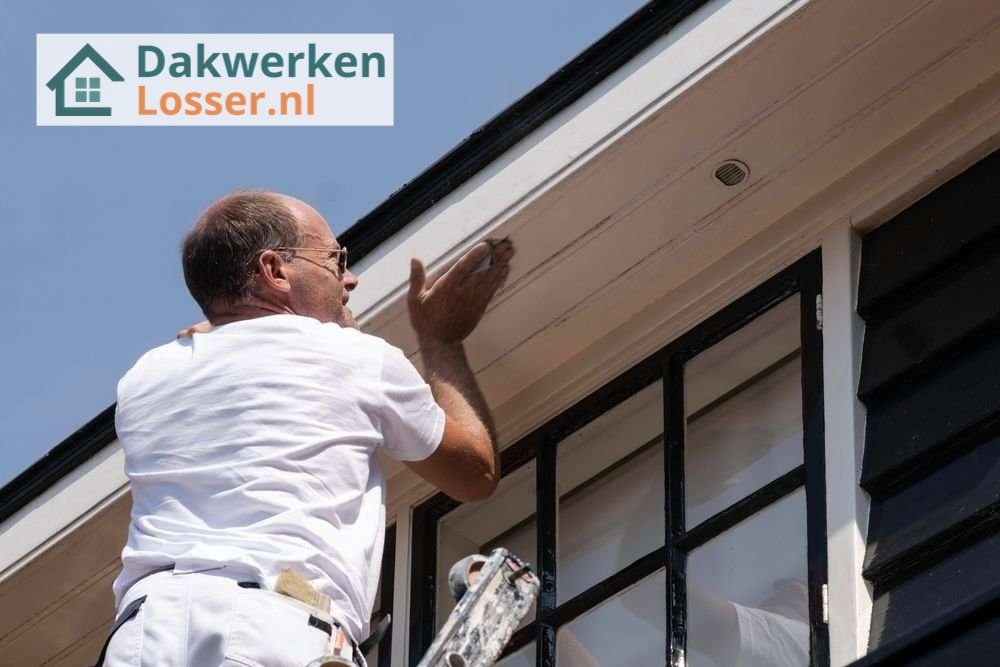 Dakgoot afwerken door onze dakdekker in Losser